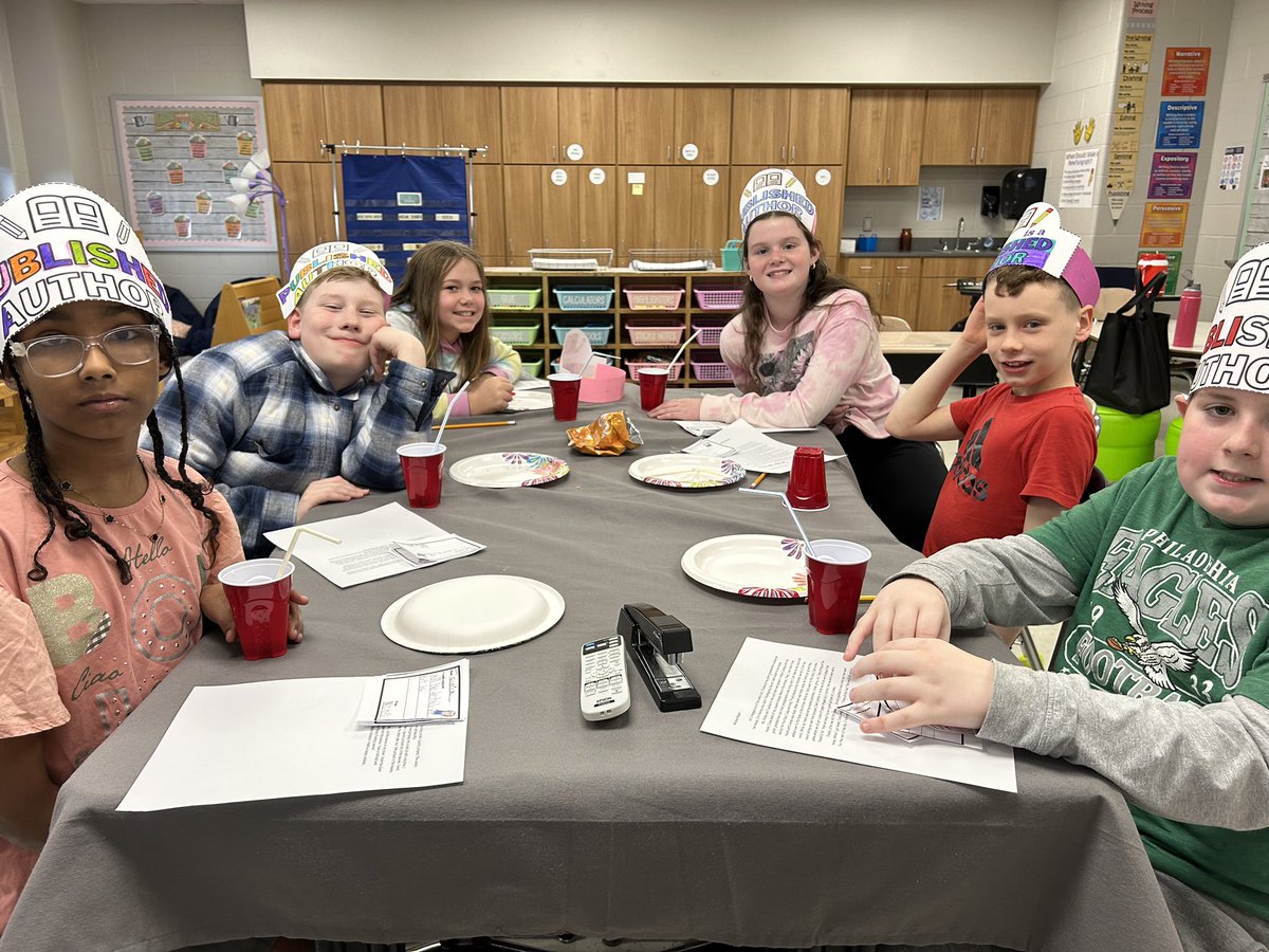 We have published authors in Mrs. Chickadel’s writing class. Students shared their narrative writing pieces with each other. Students provided feedback to each other. What’s a great accomplishment for these students!  <a href="/MarpleNewtownSD/">Marple Newtown SD</a>