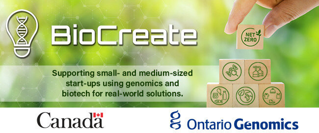 Four new #startups are joining #BioCreate, Ontario Genomics’ $11.6-million accelerator program supported by @FedDevOntario! A big congratulations to ▶️ @EscarpmentLabs ▶️ QurCan Therapeutics ▶️ @SPlasmonics ▶️ @ViricaBiotech Find out more at ow.ly/Jqr250Q4Kqf