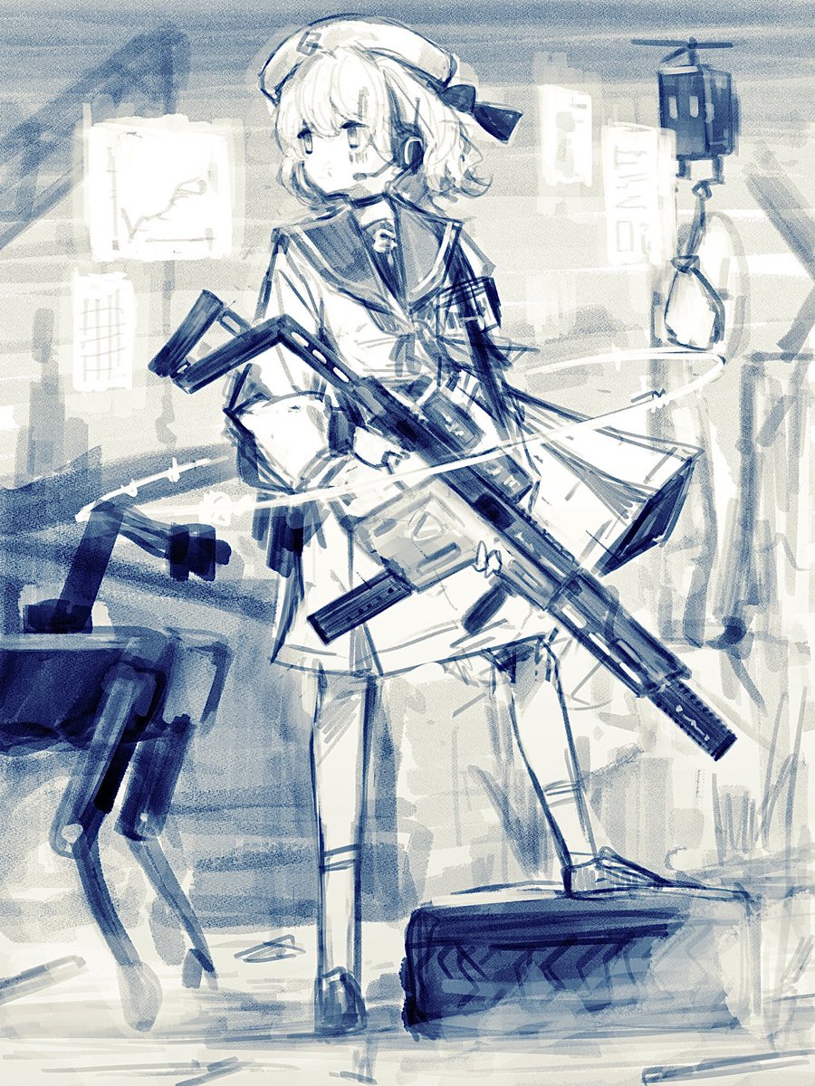 セーラーワンピとkriss vector🔫