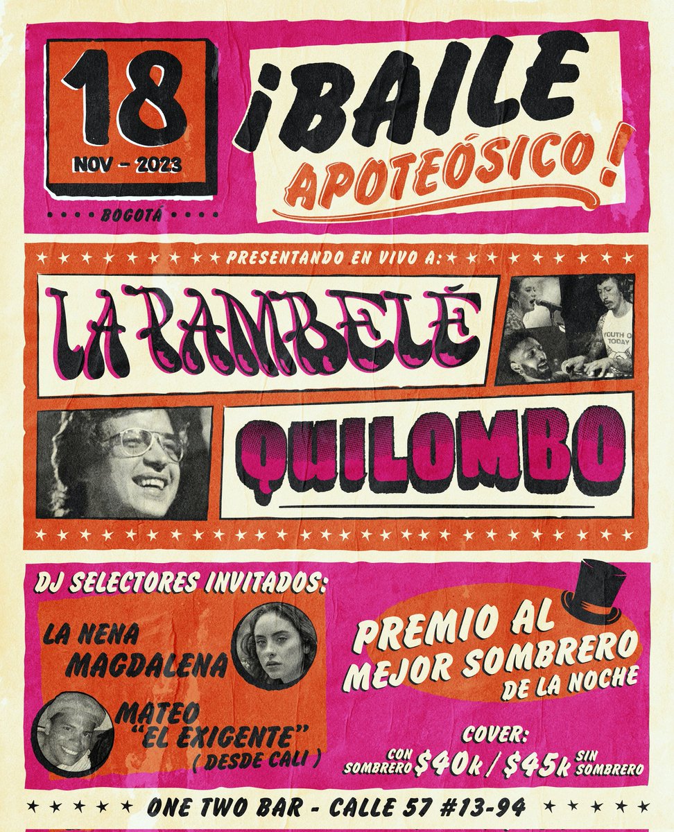 Diseño de poster para La Pambelé en Bogotá. <a href="/PambeleLa/">La Pambelé</a>
 
Pensado para redes sociales y también para impresión offset a 3 tintas para empapelar la ciudad 🤟

✏️En instagram como <a href="/mamut_lab/">MAMÜT</a>