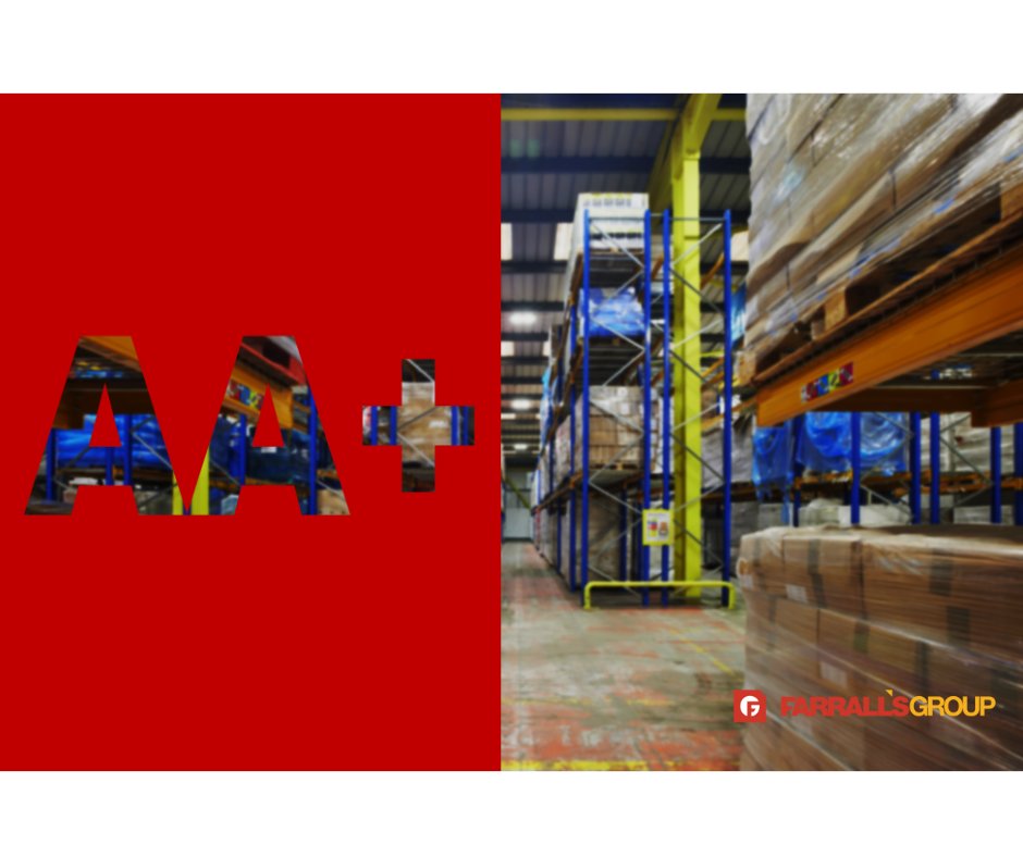 After an unannounced audit at the beginning of October, we are thrilled to share that our warehousing is now AA+ graded!

A BRC Graded Warehousing certification offers assurance to their customers that their products are stored and handled in a safe and high-quality manner.