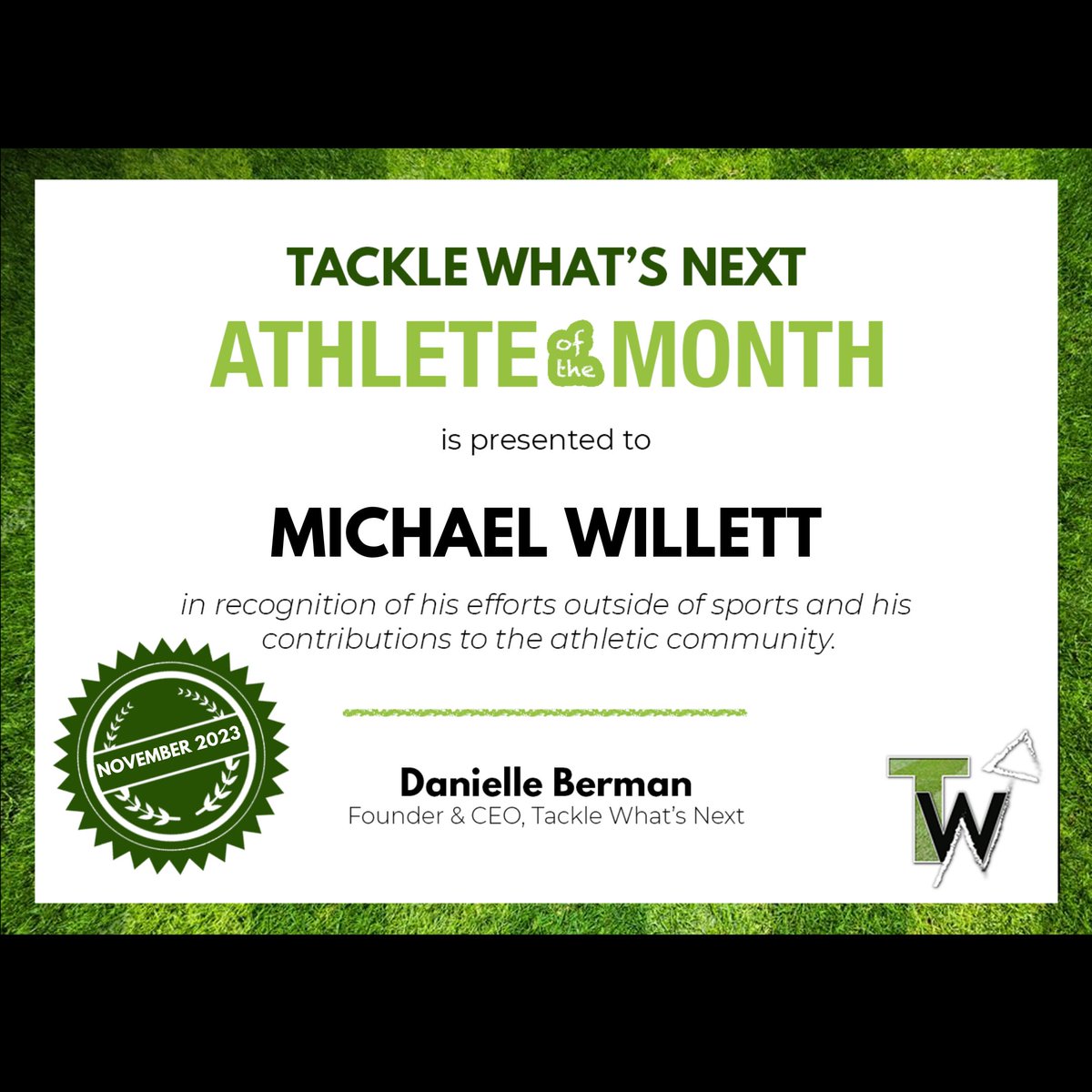 Tackle What’s Next tweet media