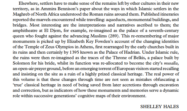 I’m delighted by this wonderful review of Remembering and Forgetting the Ancient City, the volume I edited with the incomparable @reccopolitanus, which can be found in Greece & Rome 70 (2023), 152-153. @OxbowBooks @CamClassics @EHRC