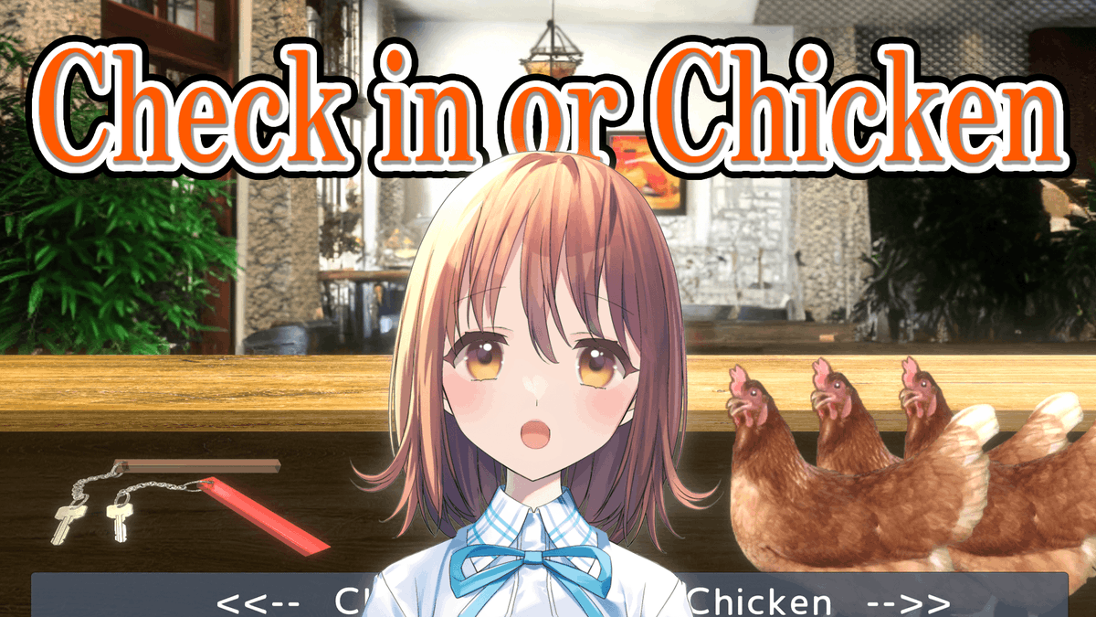 amitaro_utau's tweet photo. 寝る前にちょっとだけ遊びます!
ホテルの受付で英語を聞き取るゲーム?らしい?
#あみたろの生声放送
【英語ゲーム】チキン?チェックイン?プリーズヘルプミー! https://t.co/cjI3xG21YJ https://t.co/UfN8do54Hg
