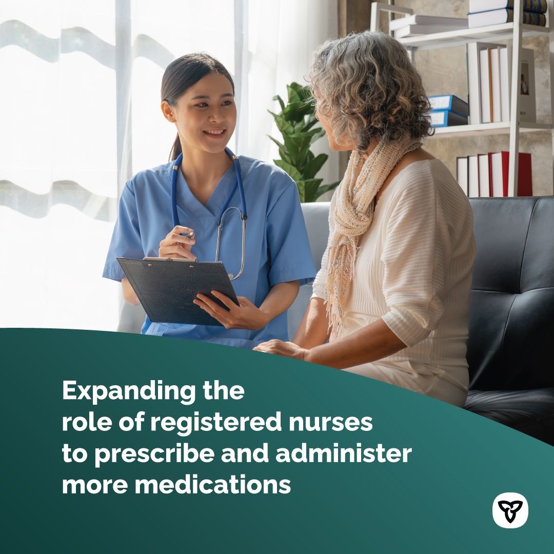 Wonderful news for my nursing colleagues!

Registered Nurses’ scope of practice has expanded! Connecting you to faster and easier access to care, including:

☑️birth control
☑️smoking cessation
☑️travel medications
☑️topical wound care
☑️vaccinations such as flu and COVID-19