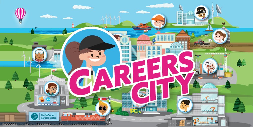 We’re proud to launch our brand-new resource, #CareersCity😎🏙

Designed for primary learners in years 5 and 6, Careers City helps children begin to explore the world of work in a fun and engaging way, with a series of animations around unusual jobs. 

💻 careerswales.gov.wales/education-and-…