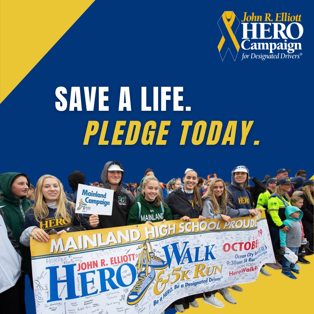 Do you want to be a HERO? It's easy! By taking the HERO Pledge, you could be saving a life in your family, friend group, or community. Commit to being a safe and sober designated driver today: herocampaign.org/pledge/