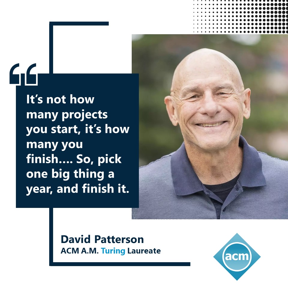 TheOfficialACM's tweet photo. Happy Birthday to David Patterson! Patterson received the 2017 #ACMTuringAward for pioneering a systematic, quantitative approach to the design and evaluation of computer architectures with enduring impact on the microprocessor industry. https://t.co/1x3jl8ZIPb #Computing #RISC https://t.co/zhyWI3nT9I
