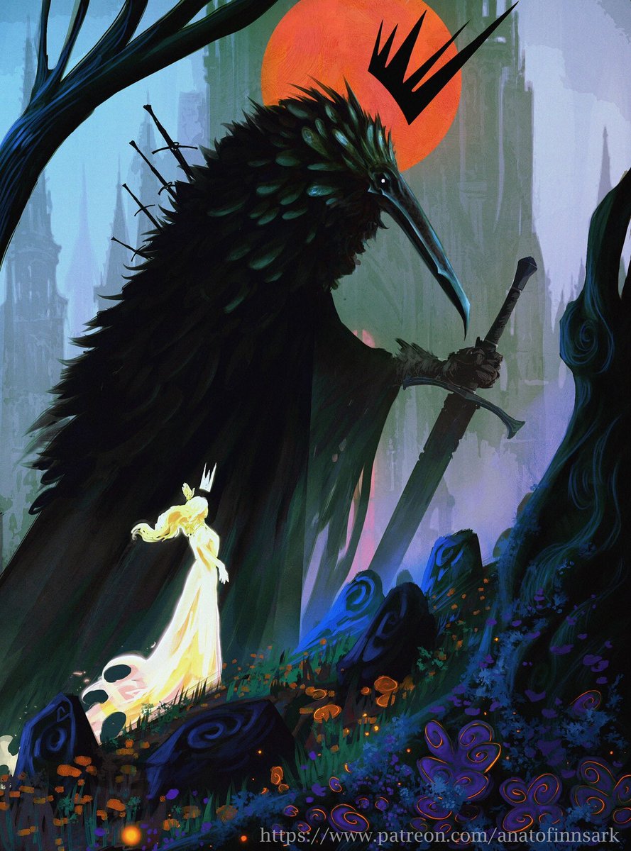 AFinnstark's tweet image. The lady and the crow