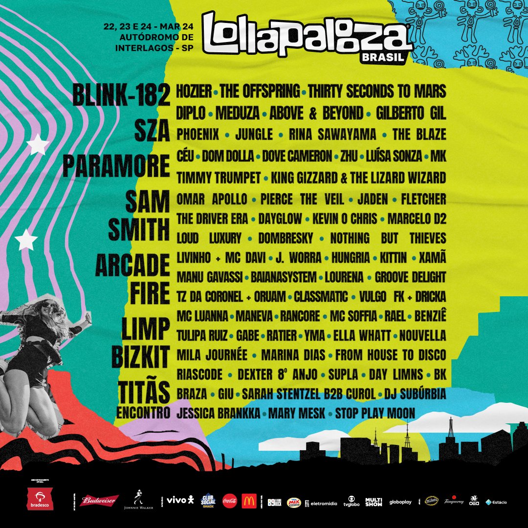 Estamos PRONTOS PARA MAIS música e momentos inesquecíveis, e vocês? ​

Garanta seu ingresso aqui: bit.ly/3smzYOO

#LollaBR #ReadyForMore