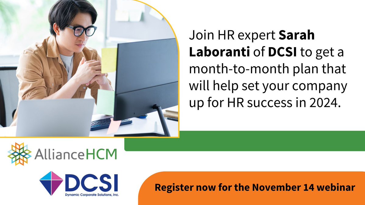 📅 If you're like us and planning to make 2024 even better than this year, then join us Nov 14 for our webinar "The HR Annual Plan." Sarah Laboranti of <a href="/hrheavenorhell/">DynamicCorporateSolu</a> will help set you up for success with your 2024 #HR goals. Register now: buff.ly/3SdnyDu