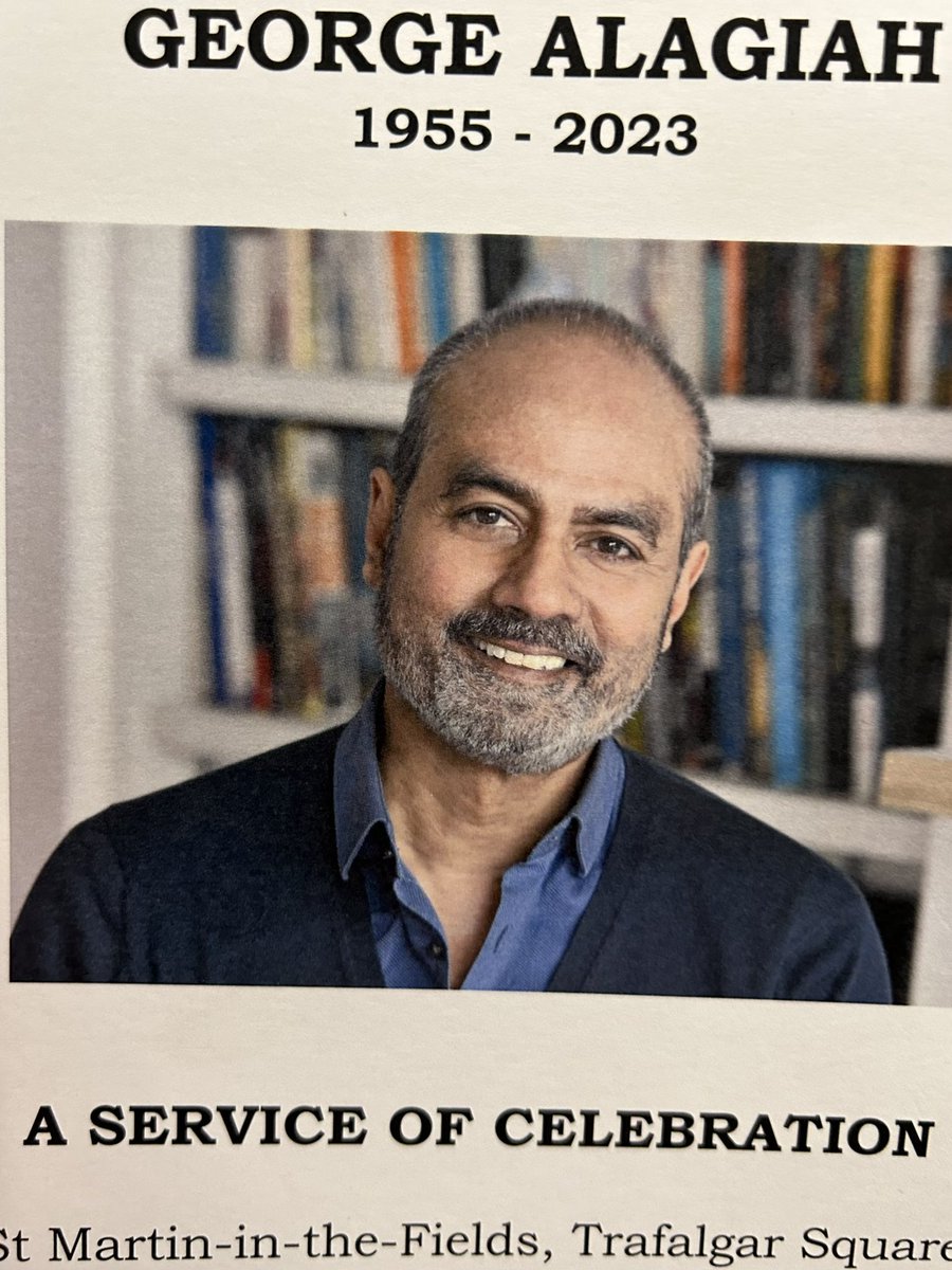 A wonderful memorial service for George Alagiah - a generous @BBC colleague, a generous in spirit human being. We all have so many stories of the good times that we spent in his company. His legacy lives on in us all.