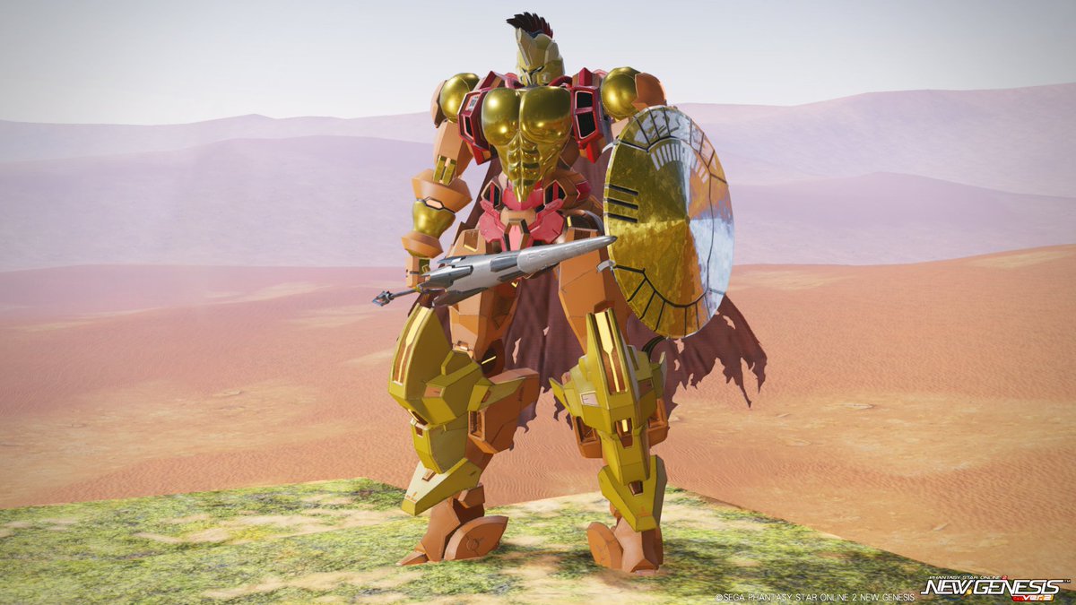 bata73041408's tweet image. スパルタ型キャスト・・・です。

「スパルタ兵」をテーマに独特な兜や大盾、筋肉なボディなどでスパルタイメージで組んだモノです。

ある意味マッスルキャストの亜種でして、少ないアクセコストで胸筋や四肢にマッスル感どう出すかで色々悩んだキャストでした。

#PSO2NGS #キャストはいいぞ