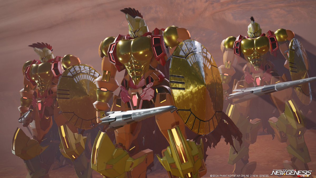 bata73041408's tweet image. スパルタ型キャスト・・・です。

「スパルタ兵」をテーマに独特な兜や大盾、筋肉なボディなどでスパルタイメージで組んだモノです。

ある意味マッスルキャストの亜種でして、少ないアクセコストで胸筋や四肢にマッスル感どう出すかで色々悩んだキャストでした。

#PSO2NGS #キャストはいいぞ