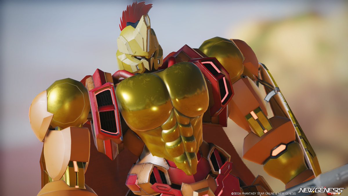 bata73041408's tweet image. スパルタ型キャスト・・・です。

「スパルタ兵」をテーマに独特な兜や大盾、筋肉なボディなどでスパルタイメージで組んだモノです。

ある意味マッスルキャストの亜種でして、少ないアクセコストで胸筋や四肢にマッスル感どう出すかで色々悩んだキャストでした。

#PSO2NGS #キャストはいいぞ