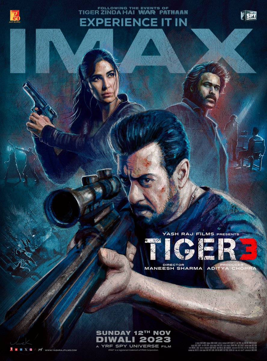 Just 5 days to go! Experience #Tiger3 in @IMAX this Sunday, 12th Nov onwards.

Book your tickets now: 
bookmy.show/Tiger3 m.paytm.me/tiger3

#KatrinaKaif | @emraanhashmi | #ManeeshSharma | @yrf | #YRF50 | #YRFSpyUniverse