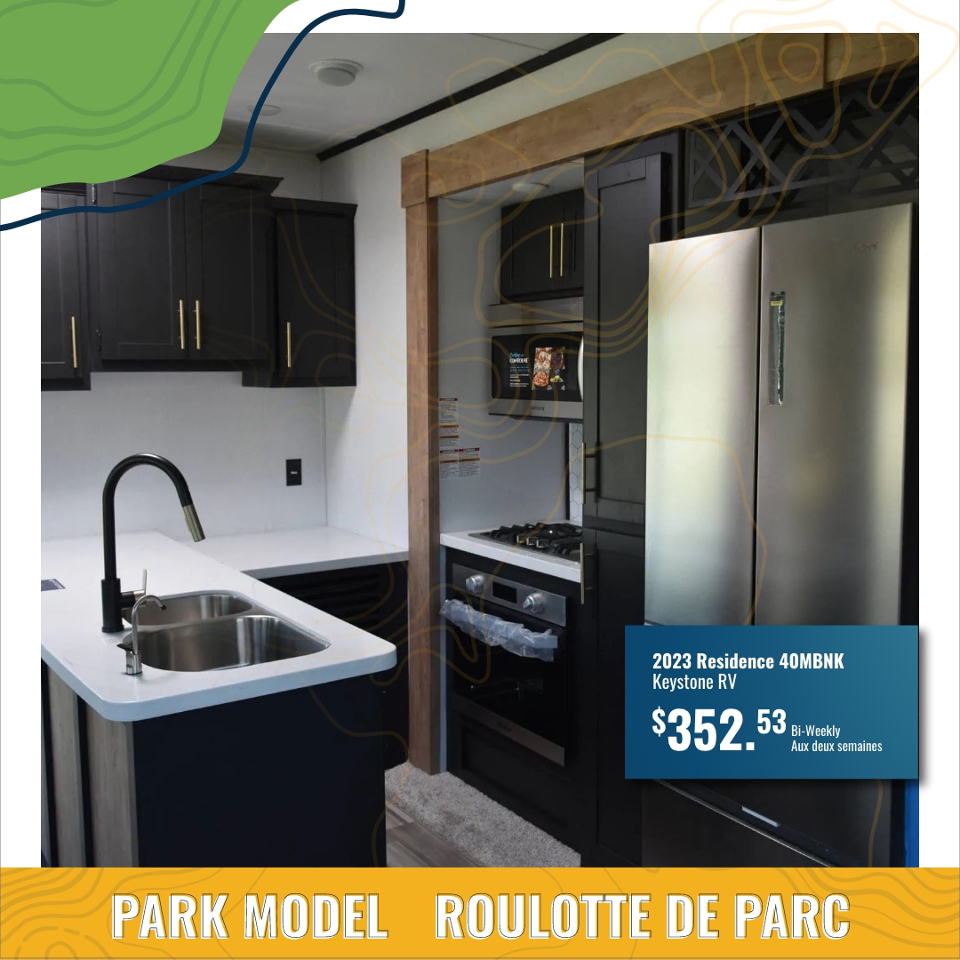 TimminsRV's tweet photo. ✨Buy today and receive priority spring pick up with Timmins RV! ✨

Check out the 2023 Residence 40MBNK Park Model by Keystone RV, now available for $352.53 bi-weekly.

Hurry and secure your dream home on wheels today! 

https://t.co/pUGbq0vuSb https://t.co/dgs2BwBDpu