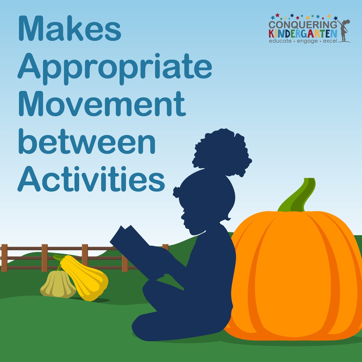 There are 14 social &amp; emotional skills that can be found on the <a href="/PHLschools/">Philadelphia Schools</a> #kindergarten report card, including “Makes Appropriate Movements Between Activities.” Learn about all the skills at: conqueringkindergarten.org/the-14-skills/ #ConquerKindergarten