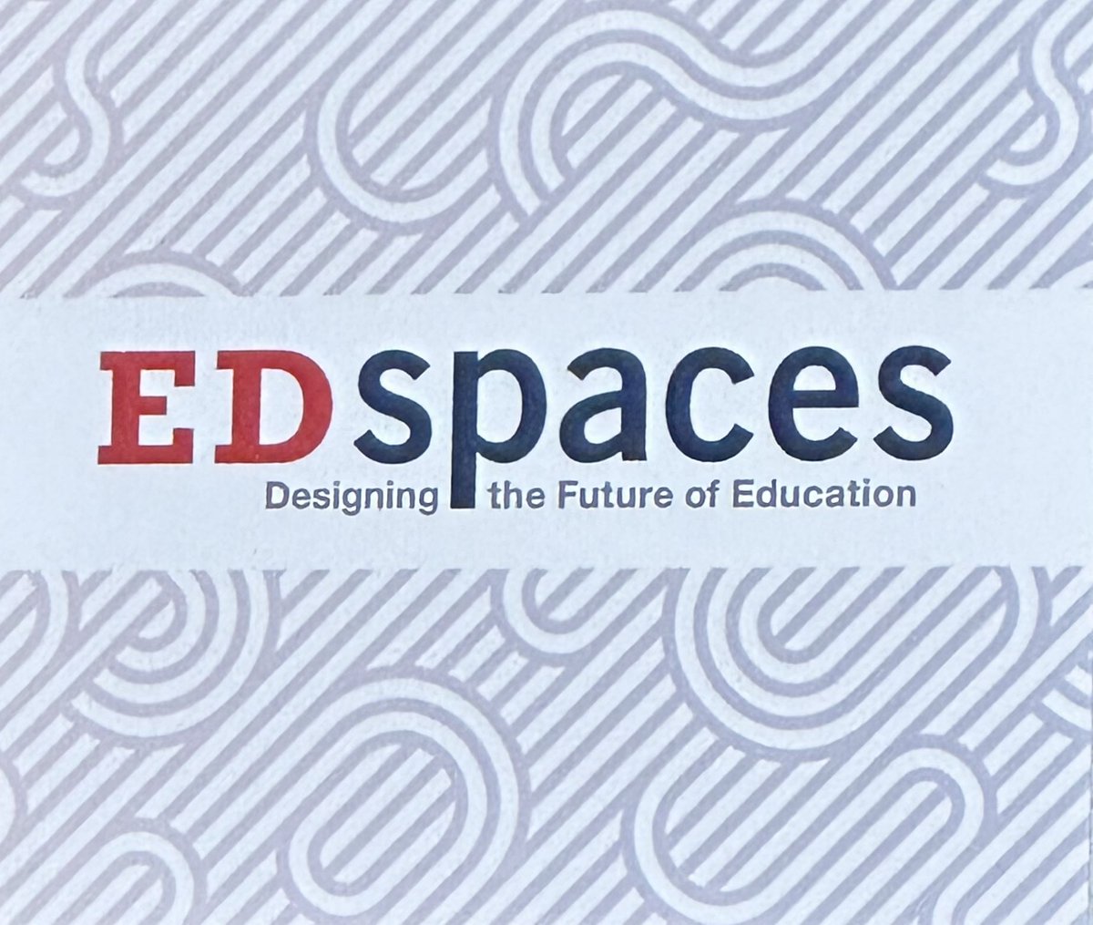 Excited to be learning at @EDspacesEvent with incredibly creative designers and industry leaders. @EDmarketassn