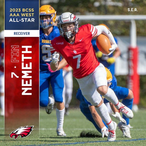 Blessed to be ranked the #1 receiver in the western conference and a AAA conference all-star receiver for the second year in a row.🌟🌟