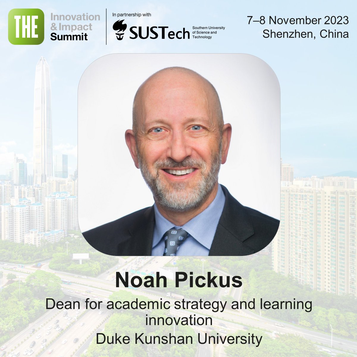 noah pickus (@npickus) on Twitter photo Looking forward to talking about The New Global Universities book tomorrow at <a href="/SUSTechSZ/">SUSTech 南方科技大学</a> in Shenzen, China at the <a href="/timeshighered/">Times Higher Education</a> Summit Looking forward to talking about The New Global Universities book tomorrow at <a href="/SUSTechSZ/">SUSTech 南方科技大学</a> in Shenzen, China at the <a href="/timeshighered/">Times Higher Education</a> Summit