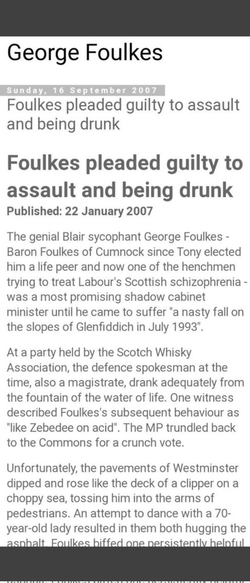 happymonkey1874's tweet photo. @GeorgeFoulkes George,
Seriously, are you pished already? Rumour has it you rarely leave the Westminster bar and the cheap bevvy...
Try your hardest not to attack old ladies in the street again, aye?
#Alcy #DrunkDode #Lords #gravytrain https://t.co/MSjCJNsJFT