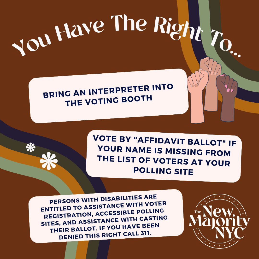 Did you know about the Election Protection Hotline from @NewYorkStateAG ? Make sure you know your voting rights as you head to the polls to vast your vote 🗳️