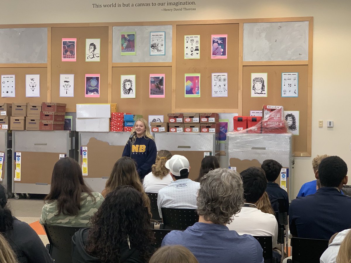 ⁦<a href="/Jon_Fishman8/">Jon Fishman 📚</a>⁩ is back in the ⁦<a href="/NBPSEagles/">North Broward Prep</a>⁩ LC for one-min monologues!!! ⁦<a href="/NBMIDDLE/">NBPS MIDDLE SCHOOL</a>⁩