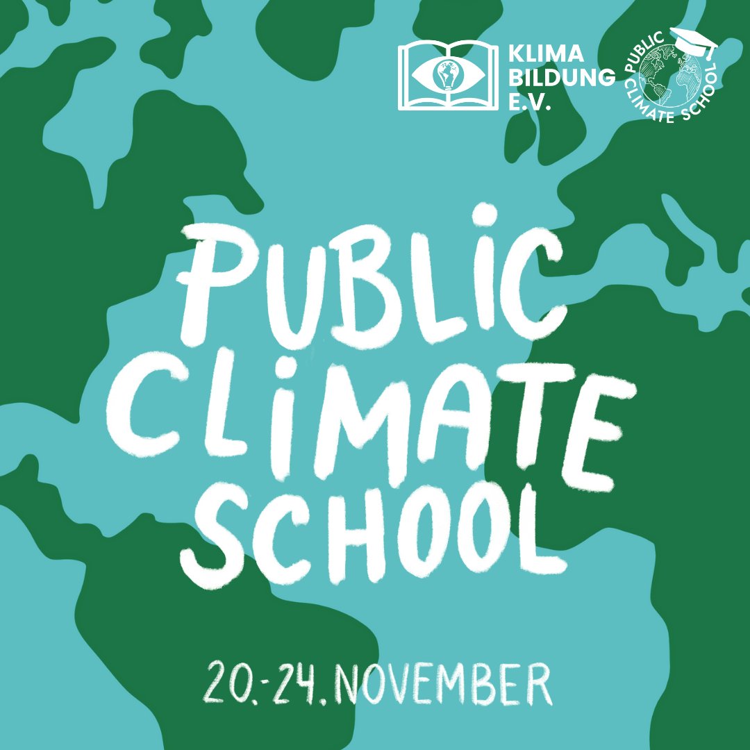 In zwei Wochen startet die #PublicClimateSchool und das Bildungsteam von <a href="/greenpeace_de/">Greenpeace e.V.</a> ist wieder mit tollen Workshops am Start. Zum Beispiel könnt ihr einen Klimacheck für eure Schule durchführen. Seid ihr dabei #twlz? 🙌 Mehr Infos zum Programm 👉 act.gp/40p8vse