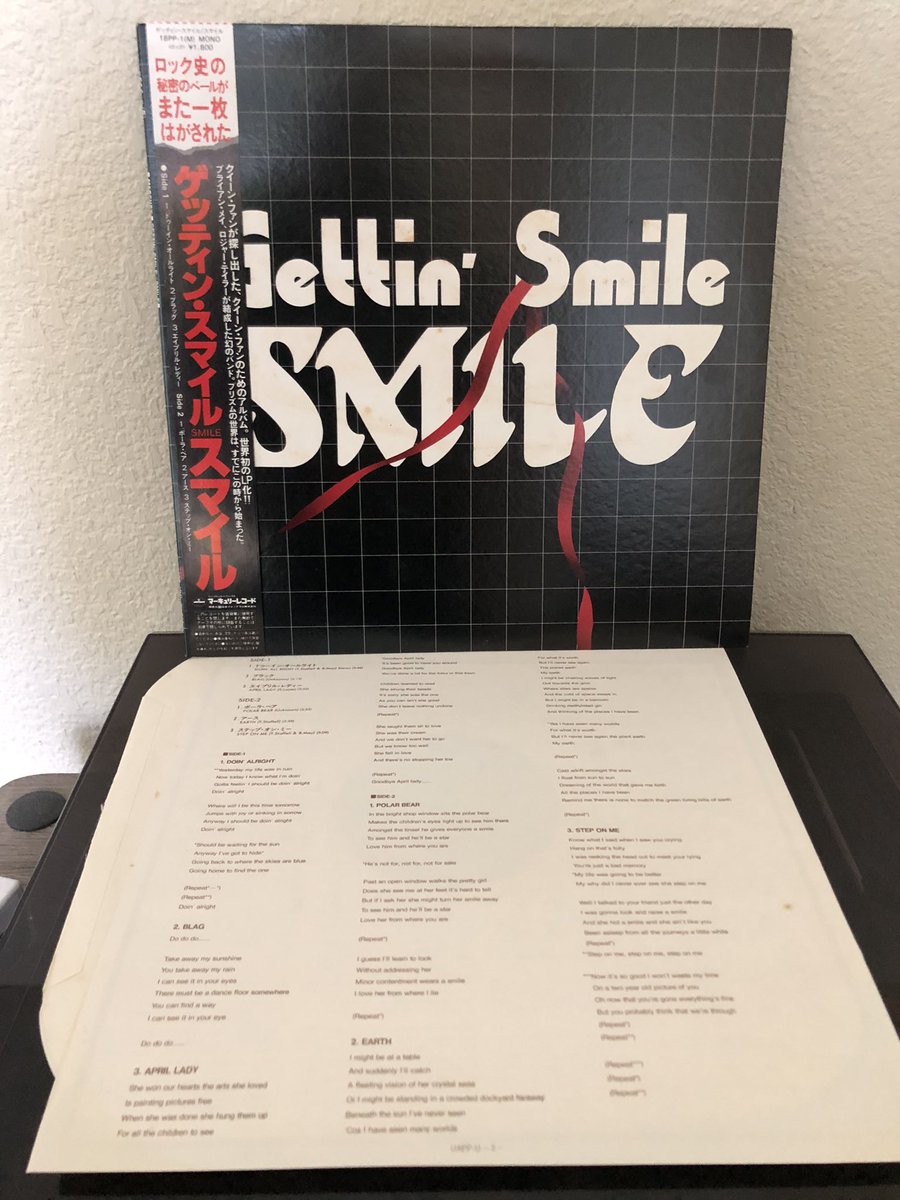 TNOsFan's tweet photo. Vinyl Musings - Smile “Gettin’ Smile” 1970 recording of band consisting of @DrBrianMay & @OfficialRMT of @QueenWillRock with Tim Staffel. Released in the 1980’s. Contains original version of “Doin’ All Right” which later appeared on Queen’s eponymous debut album.
#VinylMusings https://t.co/XRMnZEZiaG