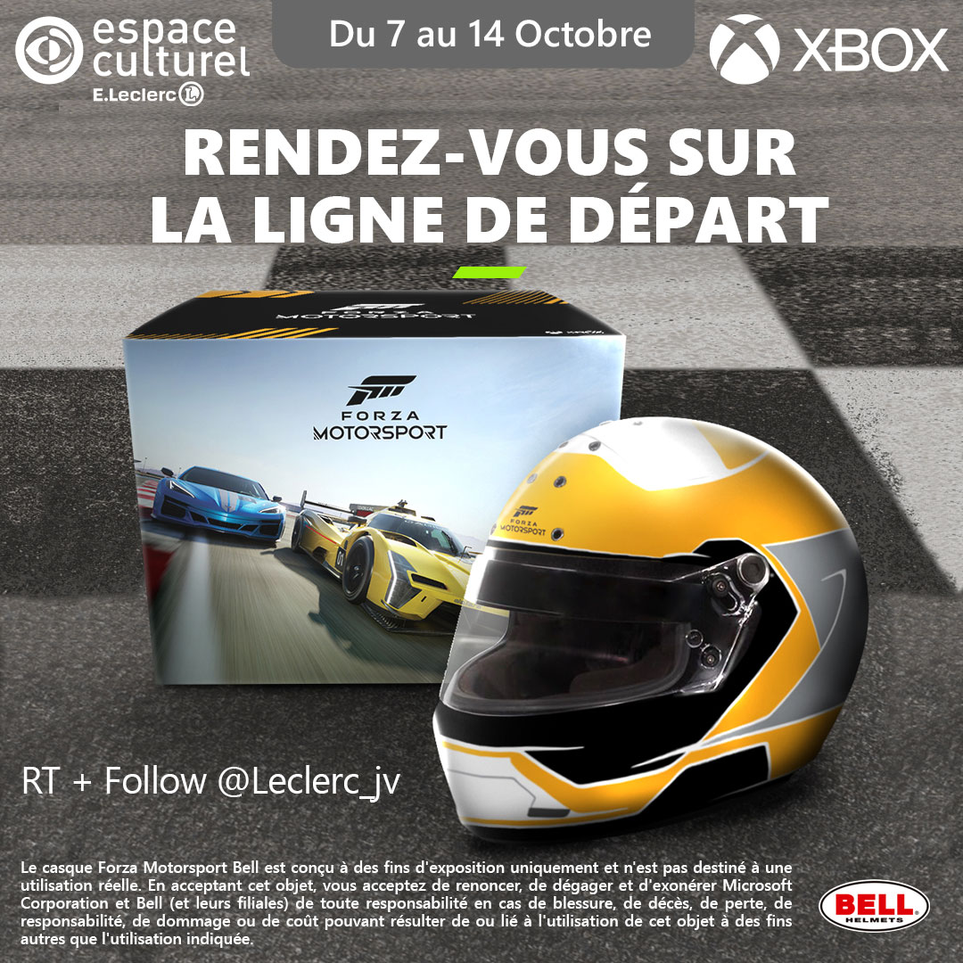 Leclerc_JV's tweet image. #Concours incroyable 🔥
Tentez de remporter un casque exclusif #ForzaMotorsport !
2 gagnants🎁
TAS 14.11⏱️

RT + Follow @Leclerc_JV 

Forza Motorsport➡️bit.ly/47jrx5A
Règlement➡️bit.ly/3sfUWyT