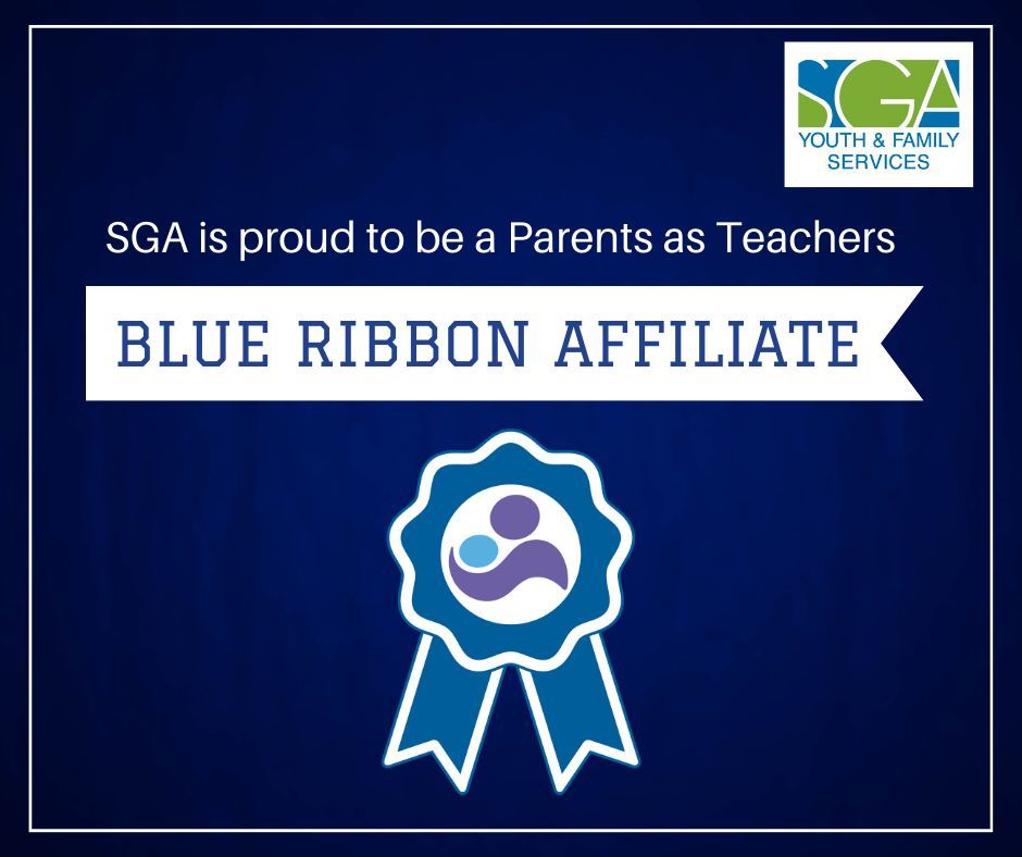 SGA is beyond proud of our Prevention Initiative team: Our program was recently endorsed as a Parents as Teachers Blue Ribbon Affiliate! Congratulations team, and many thanks for all your hard work! #parentsasteachers #blueribbonaffiliate #earlychildhood #SGAYouth