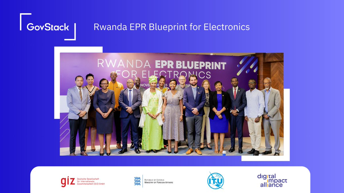 GovStack Global (@govstackglobal) on Twitter photo Today, the #RwandaEPRBlueprint for Electronics was unveiled. Journey towards responsible e-waste management, embracing #GovStack principles begins!
40 + participants, we're opening doors to new partnerships. 🤝 <a href="/RURA_RWANDA/">Rwanda Utilities Regulatory Authority - RURA</a> <a href="/InspectorateRw/">Rwanda Inspectorate, Competition & C.P Authority</a> <a href="/RISARwanda/">Rwanda Information Society Authority</a>
🔗tinyurl.com/9sn2y99y Today, the #RwandaEPRBlueprint for Electronics was unveiled. Journey towards responsible e-waste management, embracing #GovStack principles begins!
40 + participants, we're opening doors to new partnerships. 🤝 <a href="/RURA_RWANDA/">Rwanda Utilities Regulatory Authority - RURA</a> <a href="/InspectorateRw/">Rwanda Inspectorate, Competition & C.P Authority</a> <a href="/RISARwanda/">Rwanda Information Society Authority</a>
🔗tinyurl.com/9sn2y99y