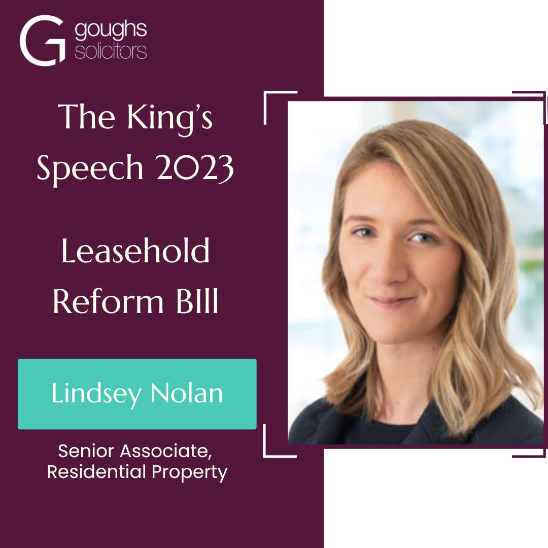 Many leasehold homeowners have been awaiting further news on the Government’s planned Leasehold Reform Bill. Senior Associate Solicitor, Lindsey Nolan, summarises the key takeaways from today's King's Speech. #kingsspeech #reformbill #leaseholdreformbill 

loom.ly/RG2vg74