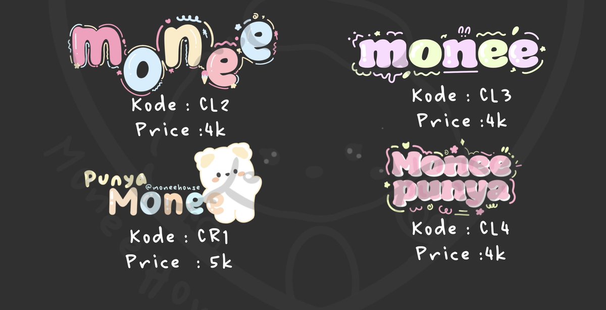 moneehouse's tweet image. ʚɞ giveaway watermark for 2 orang ʚɞ

Karna skr lagi era voting aku mau buka GA yaa, biar proof vote klian aman. 💗😌

Rules :
• Follow @moneehouse 
• RT twt ini 
• Komen code wm yang diinginkan 
♡⸜(˶˃ ᵕ ˂˶)⸝♡

End sampai lusa jam 23.59
Sfu #zonauang #zonaba