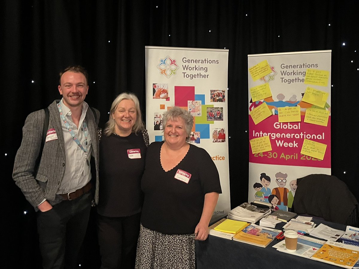 GHBellamy's tweet photo. ๐ค So lovely to bump into the wonderful @GwtBella & @_LorraineGeorge who were just beaming with enthusiasm, warmth, and so many exciting updates @GenerationsWT!
Great to catch up and hear about the development of the Networks across ๐ด๓ ง๓ ข๓ ณ๓ ฃ๓ ด๓ ฟ #IntergenerationalPractice #SCVOGathering https://t.co/YKfB7wl1W7