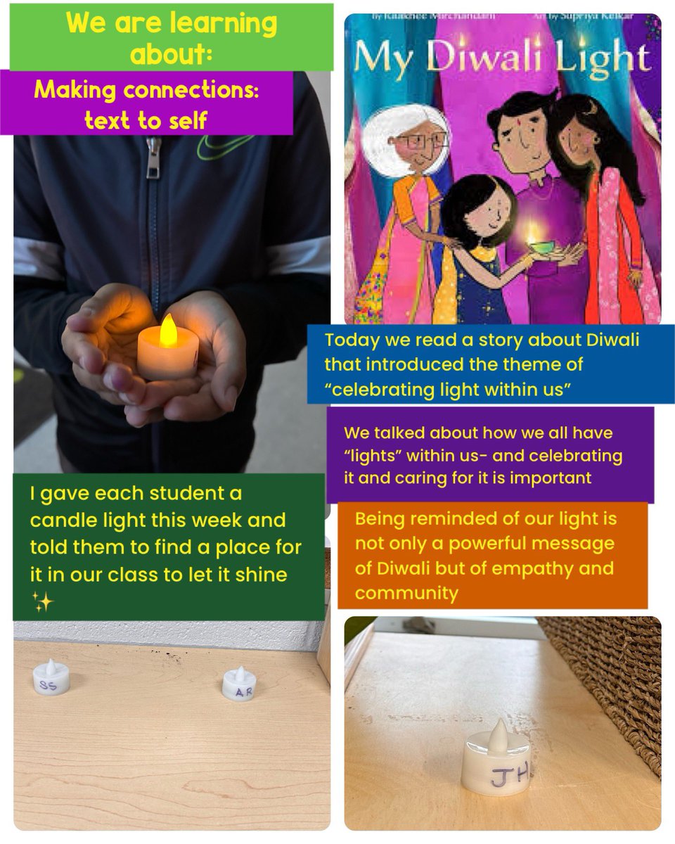 1/2A: Learning about making connections- with #mydiwalilight celebrating the light within that connects us all @TonyPontesPS