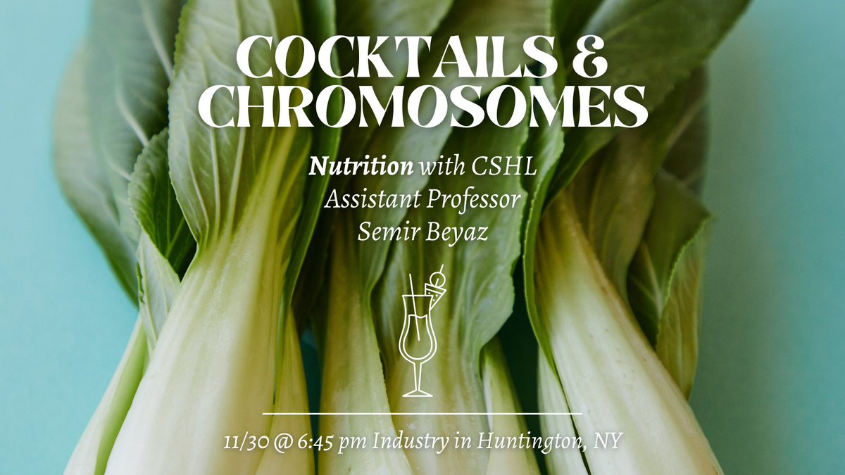 #Nutrition got you curious? Join <a href="/beyazlab/">Semir Beyaz</a> for a special Cocktails and Chromosomes this month to find out more! Dishing out the details with plenty of sips. Get your tickets now on Eventbrite! 🍏🥬ow.ly/a7pe50Q5cp2