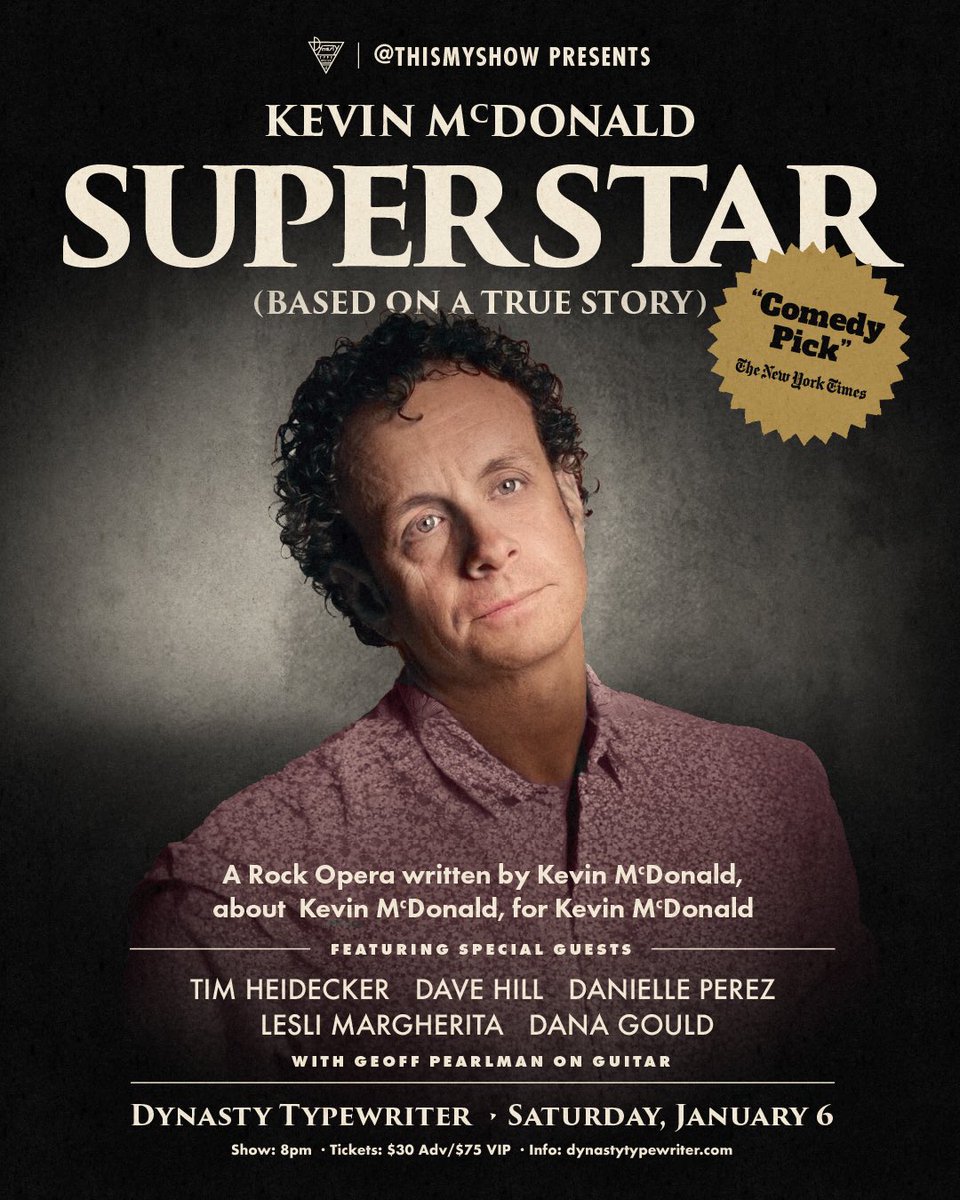 thismyshow's tweet photo. HEY LA

@kevinthekith rock opera at @JoinTheDynasty on 1/6 will be sold out by end of week. Don’t miss out!

https://t.co/j95qsKAa1K https://t.co/TWtUdxoUUK