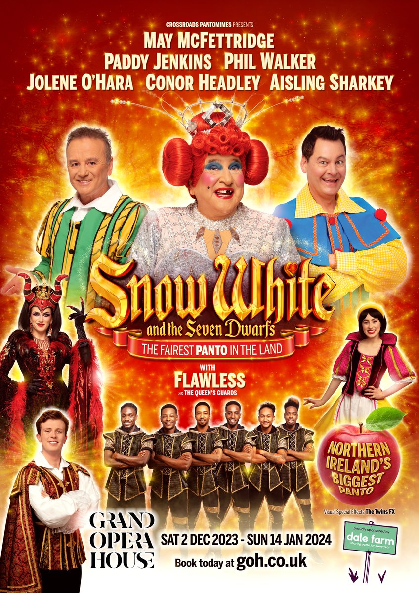 Pantomime News (@pantomimenews) on Twitter photo Poster: Snow White <a href="/gohbelfast/">Grand Opera House, Belfast</a> with #MayMcFettridge #PaddyJenkins @Philwalkercomic <a href="/JJJolene/">Jolene O'Hara</a>, <a href="/conorjheadley/">conor headley</a>, #AislingSharkey & <a href="/flawlessUK/">FLAWLESS</a> for <a href="/XRoadsPantos/">Crossroads Pantomimes</a> #Panto #Pantomime #PantomimeNews Poster: Snow White <a href="/gohbelfast/">Grand Opera House, Belfast</a> with #MayMcFettridge #PaddyJenkins @Philwalkercomic <a href="/JJJolene/">Jolene O'Hara</a>, <a href="/conorjheadley/">conor headley</a>, #AislingSharkey & <a href="/flawlessUK/">FLAWLESS</a> for <a href="/XRoadsPantos/">Crossroads Pantomimes</a> #Panto #Pantomime #PantomimeNews