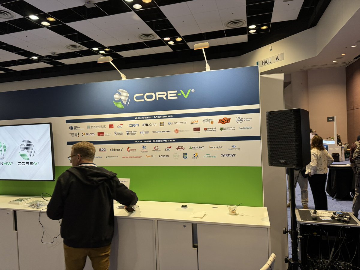 JamesStineJr's tweet image. Attending RISC-V and demoing our new CV-Wally core #RISC-V