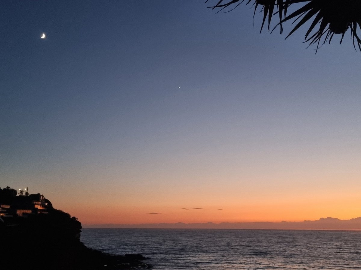 Half moon morning.  Whale Beach