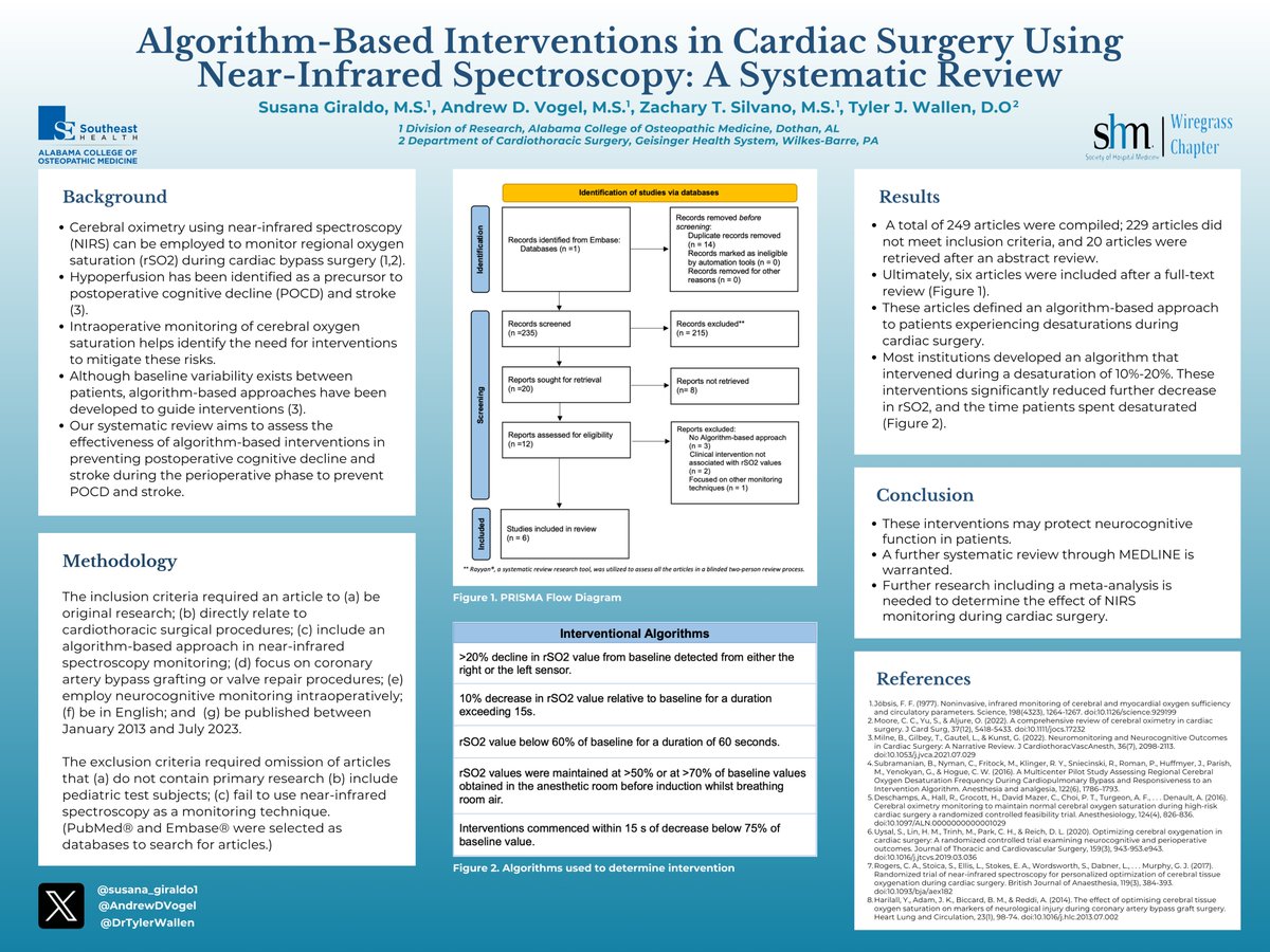 <a href="/SocietyHospMed/">Society of Hospital Medicine</a> <a href="/ACOMEDU/">ACOM</a> #shmWiregrass #ACOMposterday #WGCQI <a href="/AndrewDVogel/">Andrew Vogel, DO, MS</a> <a href="/DrTylerWallen/">Tyler Wallen</a>