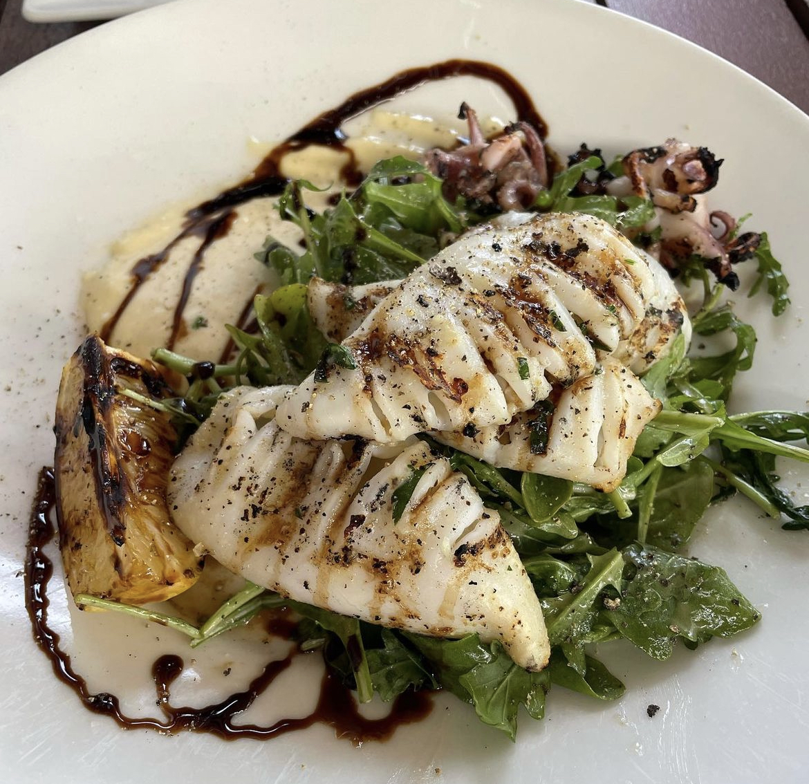 The Lemon &amp; Garlic Grilled Calamari looks so good 😍

📸 [IG] .guuudfoood

Thank you for joining us! Open until 9pm at both locations. Walk-ins welcome! See you soon.