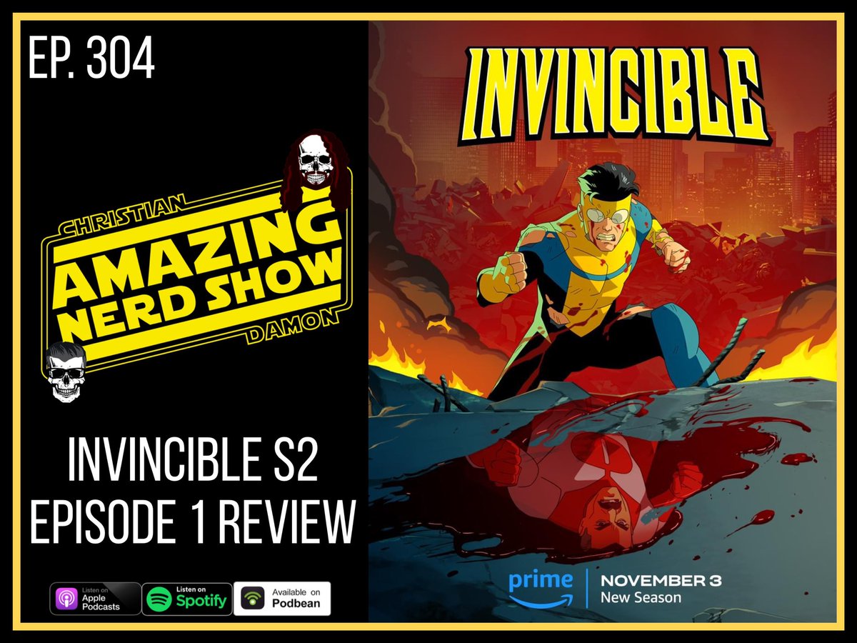 New! Ep 304! This week we breakdown Ep. 5 of #LokiS2 &amp; react to the #Echo trailer! We review #GenV &amp; Ep. 1 of #InvincibleS2! We got the latest #MCU &amp; #Horror news! Plus #AEW talk! #podcast #marvel #Loki   #PodernFamily
Podbean:bit.ly/49gvzxz
Apple:goo.gl/kLt2S6