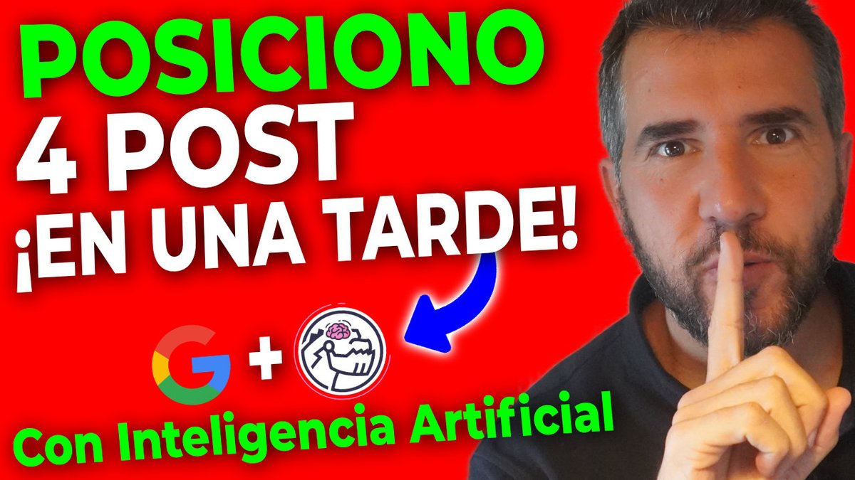 ¡He alucinado con Dinobrain! 

Acabo de posicionar 4 artículos (escritos con IA) en primera página de Google EN UNA SOLA TARDE!!!

Mira: youtu.be/lEOjXbmTH3M

<a href="/DeanRomero10/">Dean Romero</a> @DinorankSEO