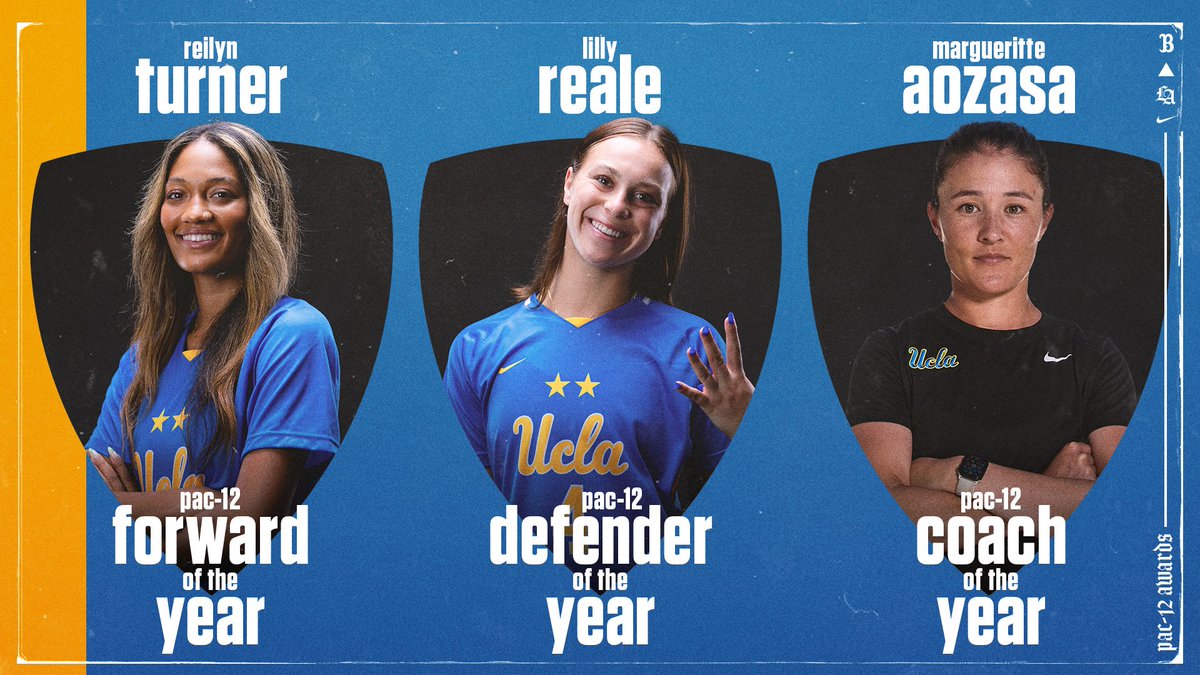 Congratulations to the record-tying 10 Bruins on the all-conference team, including Pac-12 Forward of the Year @reilynturner and Defender of the Year @RealeLilly, plus Coach of the Year @margaozasa! ➡️ ucla.in/3so7OTv