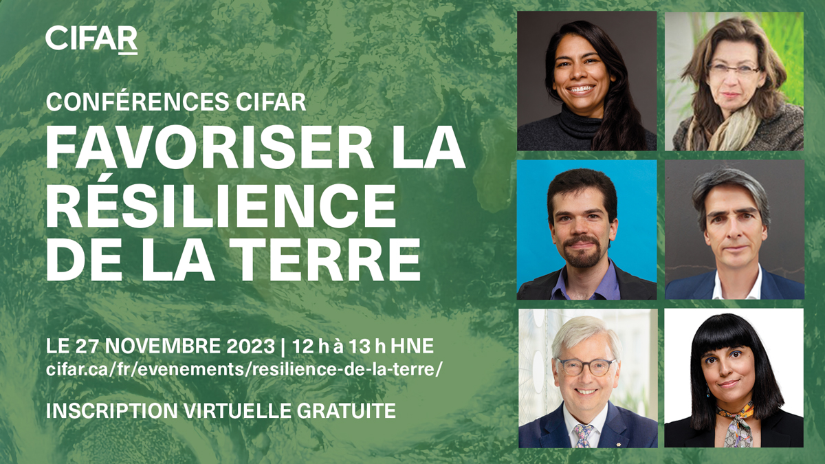 📌Inscrivez-vous sans tarder : Joignez-vous à nous le 27 novembre pour une #ConférencesduCIFAR exceptionnelle sur les changements climatiques 🌎, avec des scientifiques de premier plan du monde entier dont les travaux ont un impact : cifar.ca/fr/evenements/…

#TerreRésiliente
