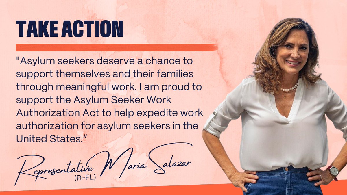 RefugeeAdvcyLab's tweet photo. The #LetAsylumSeekersWork campaign brings together a diverse community of supporters from across the U.S. who believe that asylum seekers should not have to wait 6+ months for a work permit.

Tell your member of Congress to support the #ASWAA today!
https://t.co/WSJbRGL7BD https://t.co/55oHxVzH73