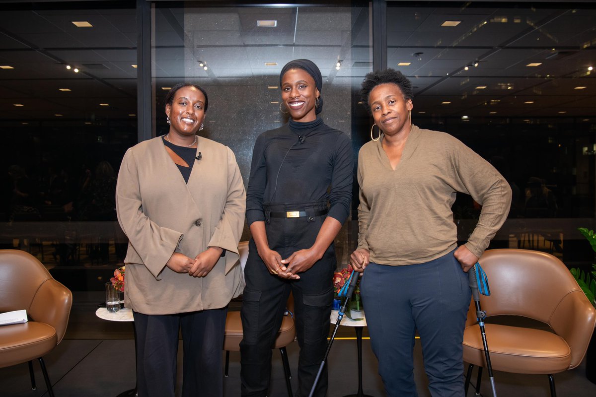 Thanks to all who joined us Tuesday for an illuminating artists’ talk with Stephanie Dinkins and Mimi Ọnụọha. They spoke about their works “N’TOO” and “Library of Missing Datasets” currently featured in “What Models Make Worlds” in conversation with moderator Salome Asega.